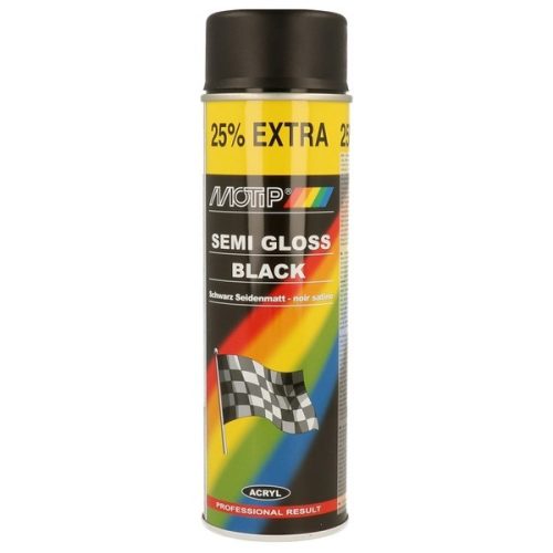 MOTIP RALLY Fekete fél matt festék spray 500ml