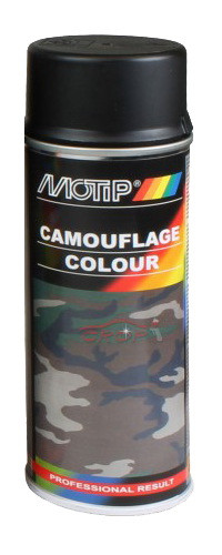 MOTIP CAMOUFLAGE (ÁLCÁZÓ FESTÉK) 400 ml - RAL 9021 kátrányfekete