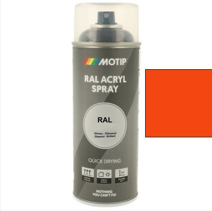 MOTIP Ipari festék spray RAL 2004 tiszta narancs fényes 400 ml