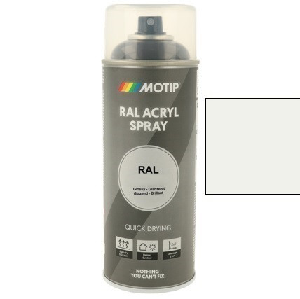 MOTIP Ipari festék spray RAL 9016 közlekedési fehér fényes 400 ml