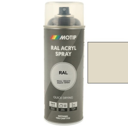 MOTIP Ipari festék spray RAL 1013 gyöngy fehér fényes 400 ml