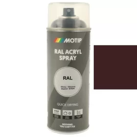   MOTIP Ipari festék spray RAL 3007 feketés piros fényes 400 ml