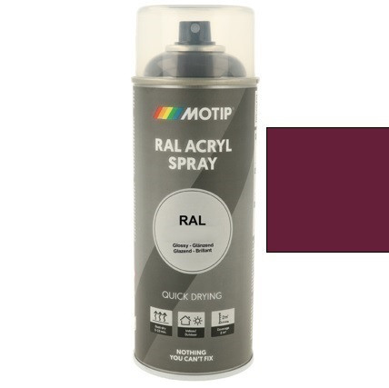 MOTIP Ipari festék spray RAL 4004 claret viola fényes 400 ml