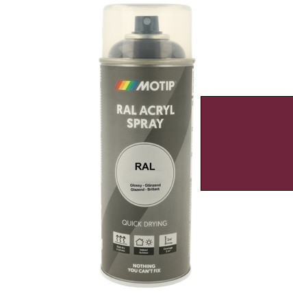 MOTIP Ipari festék spray RAL 4007 bíborlila fényes 400 ml