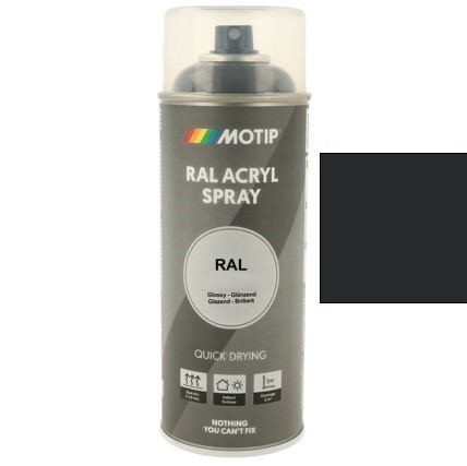 MOTIP Ipari festék spray RAL 9011 grafitfekete 400 ml