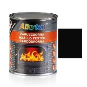 Alkyton hőálló festék 750°C-ig Fekete - 750 ml