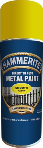 Hammerite Fényes Festék Spray 400ml - Sárga
