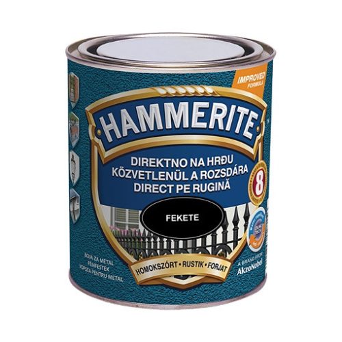 Hammerite festék - Homokszórt - Fekete 750 ml