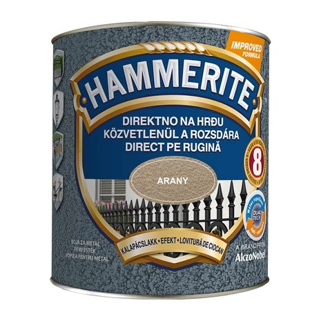 Hammerite festék - Kalapácslakk - Arany sárga 2,5 l