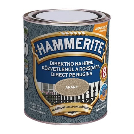 Hammerite festék - Kalapácslakk - Arany sárga 750 ml
