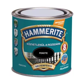 Hammerite festék - Selyemfényű - Fekete 250 ml