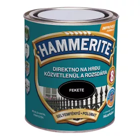 Hammerite festék - Selyemfényű - Fekete 750 ml