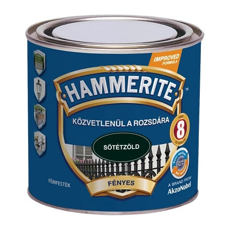 Hammerite festék - Fényes - Sötétzöld 250 ml