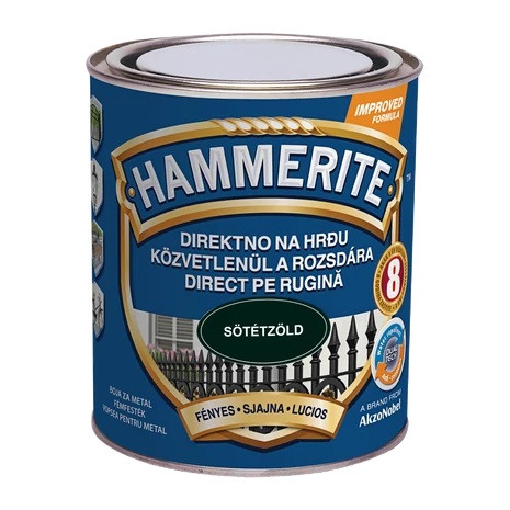 Hammerite festék - Fényes - Sötétzöld 750 ml