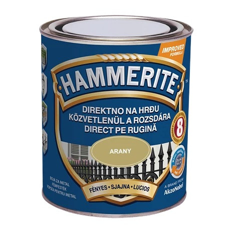 Hammerite festék - Fényes - Arany sárga 750 ml