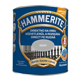Hammerite festék - Fényes - Ezüstszürke 2,5 l