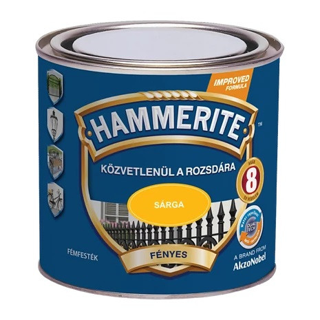 Hammerite festék - Fényes - Sárga 250 ml