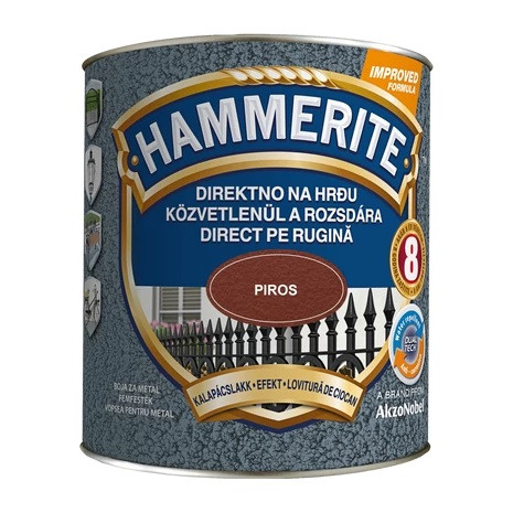 Hammerite festék - Kalapácslakk - Piros 2,5 l