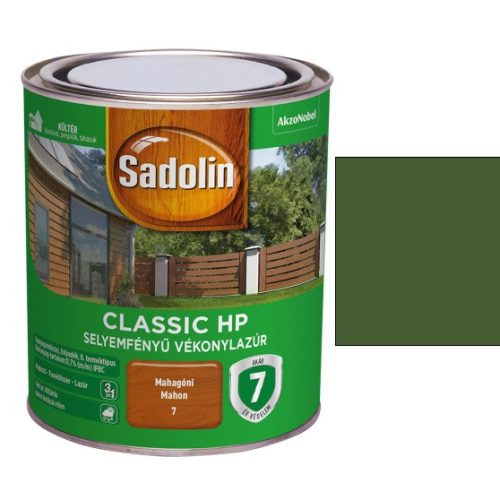 Sadolin Classic HP vékonylazúr - Akáczöld 750 ml