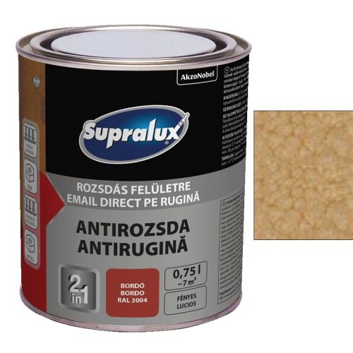 Supralux Antirozsda - Kalapácslakk - 2,5 l, bézs