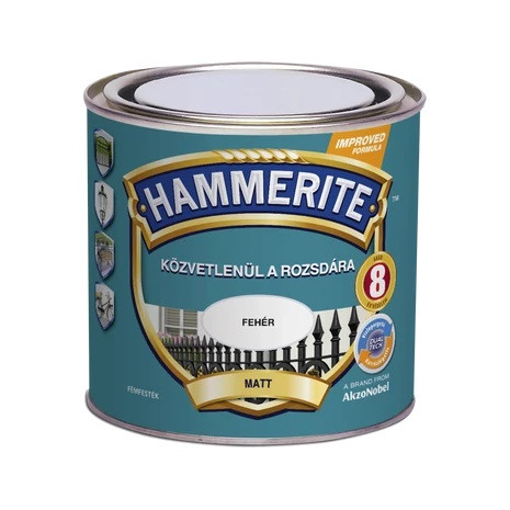 Hammerite festék - Matt - Fehér 250 ml