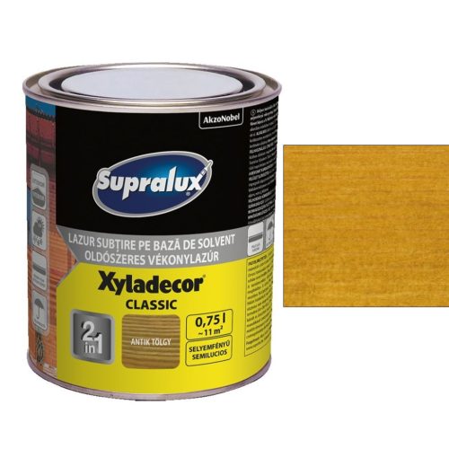 Supralux XYLADECOR Classic vékonylazúr - Fenyő, 5 l