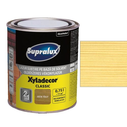 Supralux XYLADECOR Classic vékonylazúr - Színtelen, 5 l