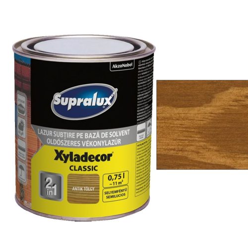 Supralux XYLADECOR Classic vékonylazúr Vöröses Teak 5 l