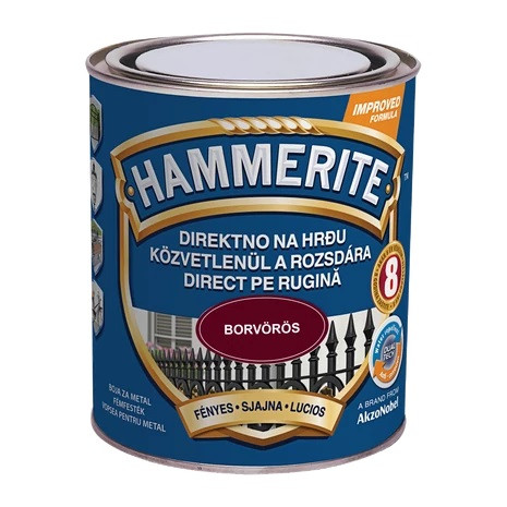 Hammerite festék - Fényes - Borvörös 750 ml