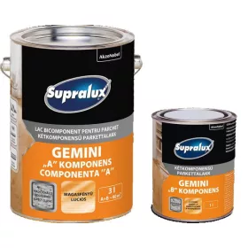   Supralux GEMINI 2 komponensű parkettalakk - "A+B" magasfényű ikercsomag, 750 ml