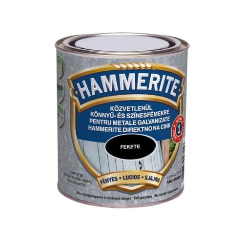 Hammerite festék könnyű- és színesfémre - Fekete 750 ml