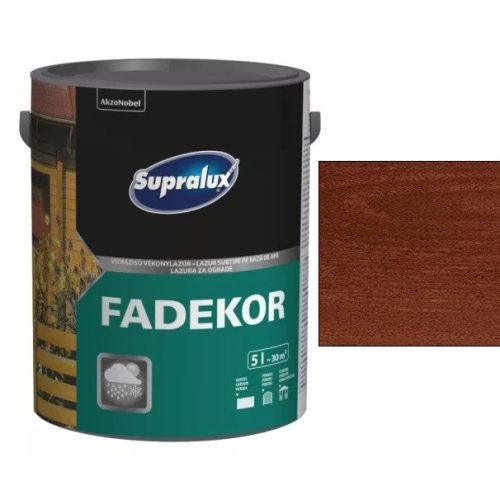 Supralux FADEKOR vízbázisú vékonylazúr Teak 5 l