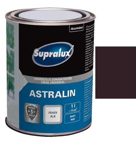 Supralux Astralin Selyemfényű festék Sötétbarna 250 ml