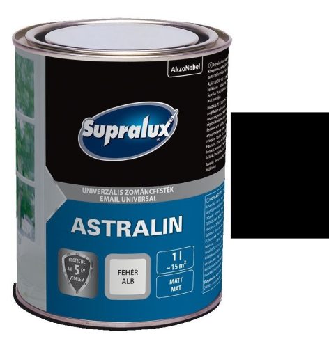 Supralux Astralin festék MATT Fekete 250 ml