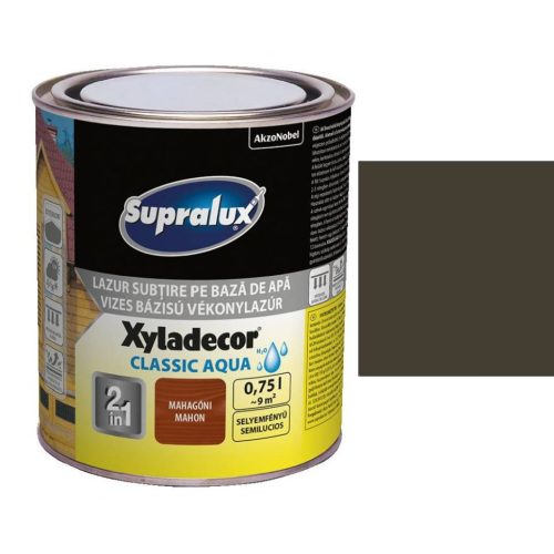 Supralux XYLADECOR Classic Aqua vékonylazúr Paliszander 2,5 l