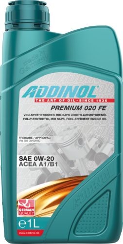ADDINOL motorolaj Premium 020 FE - 1 liter
