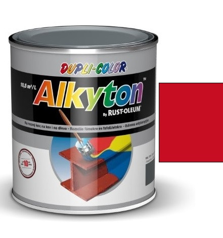 Alkyton fedő és alapozó festék RAL3020 fényes közlekedési piros - 250 ml