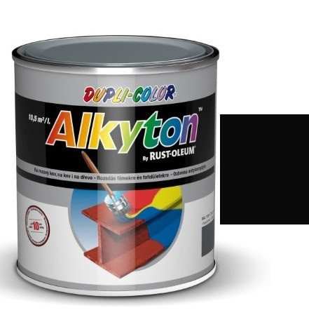 Alkyton fedő és alapozó festék RAL 9005 matt fekete - 2,5 l