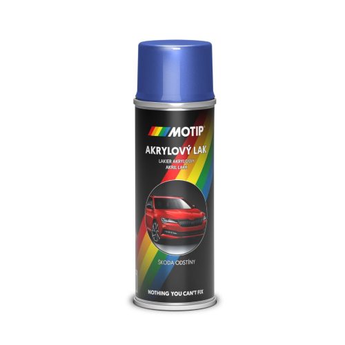 MOTIP AUTO-COLOR SKODA verseny kék metál fényes festék spray 200ml